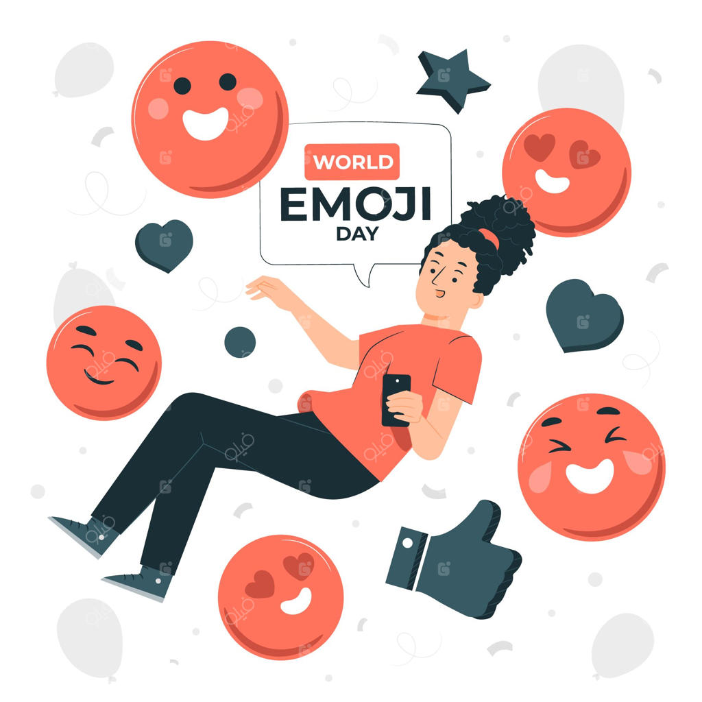طرح مفهومی روز جهانی ایموجی