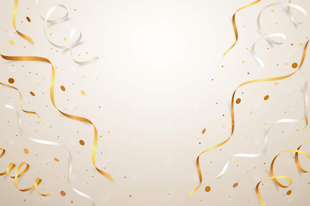 پس‌زمینه‌ای با پولک‌های طلایی واقع‌گرایانه