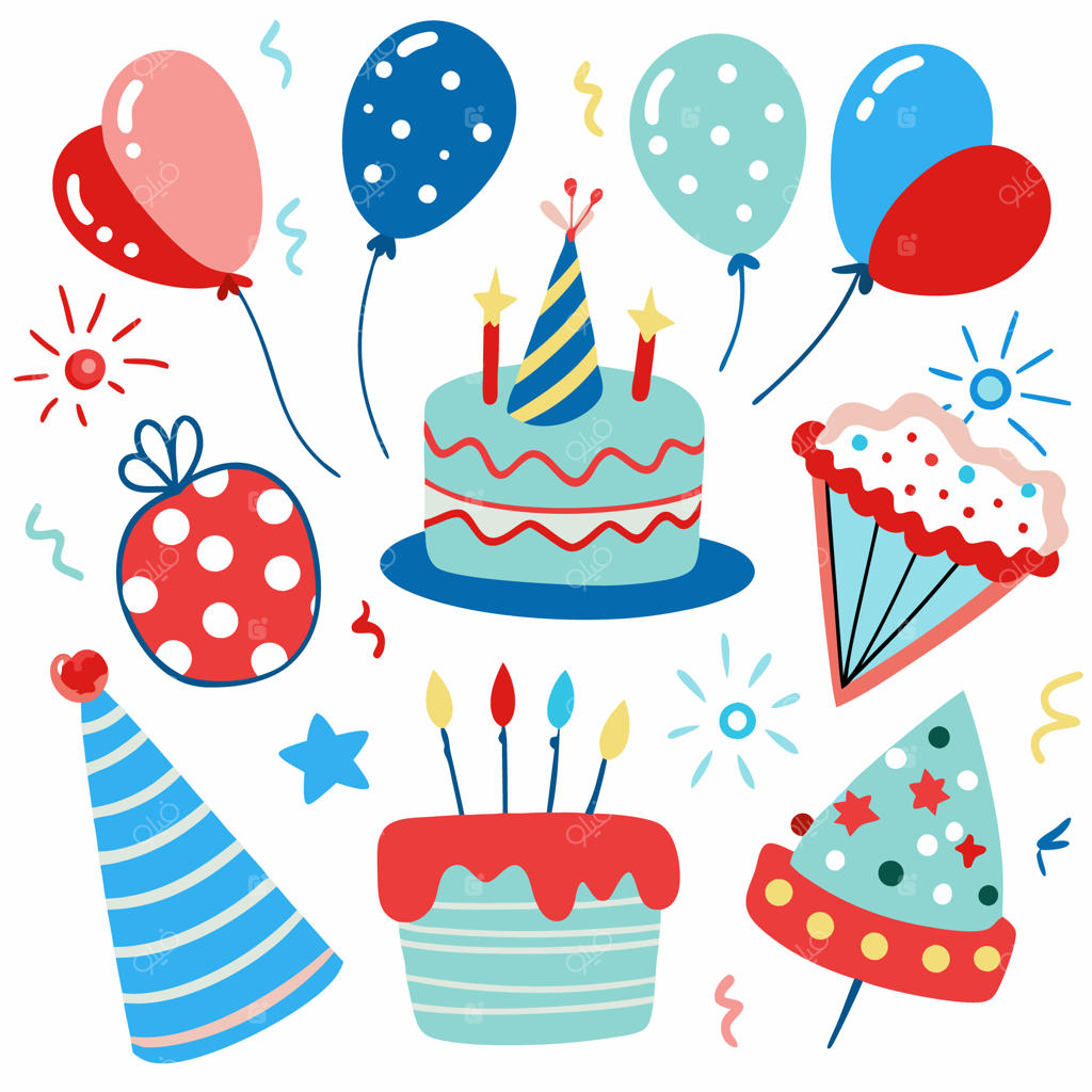 المان‌های رنگارنگ جشن تولد