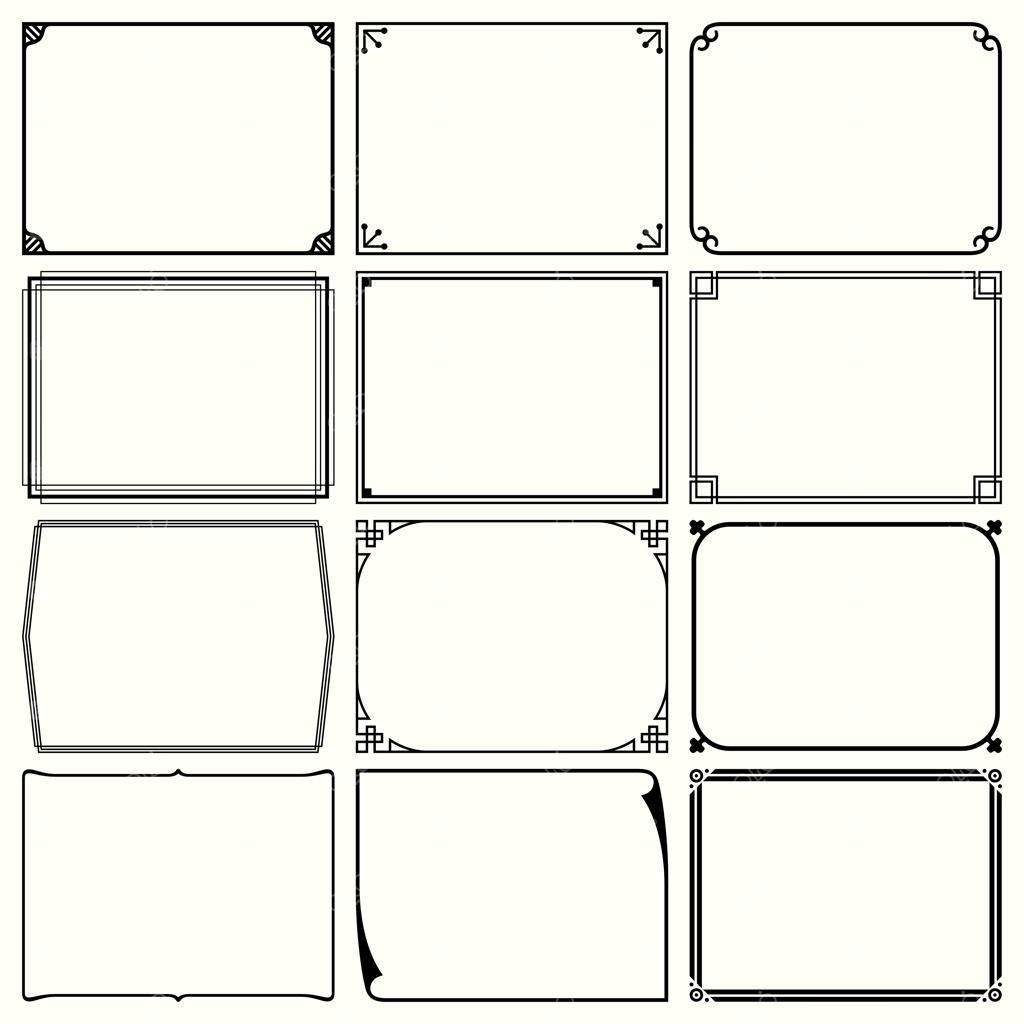 قاب‌های تزیینی ساده (مجموعه ۱۷)