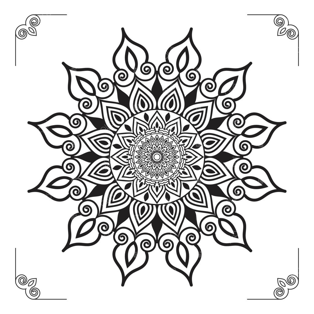 طراحی مدرن و لوکس پس‌زمینه یا الگوی تزئینی ماندالا با حالت انتزاعی و حرفه‌ای برداری