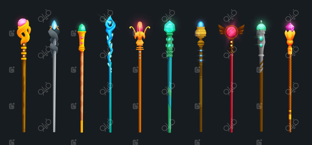 مجموعه عصای جادویی و چوب‌دستی جادوگران