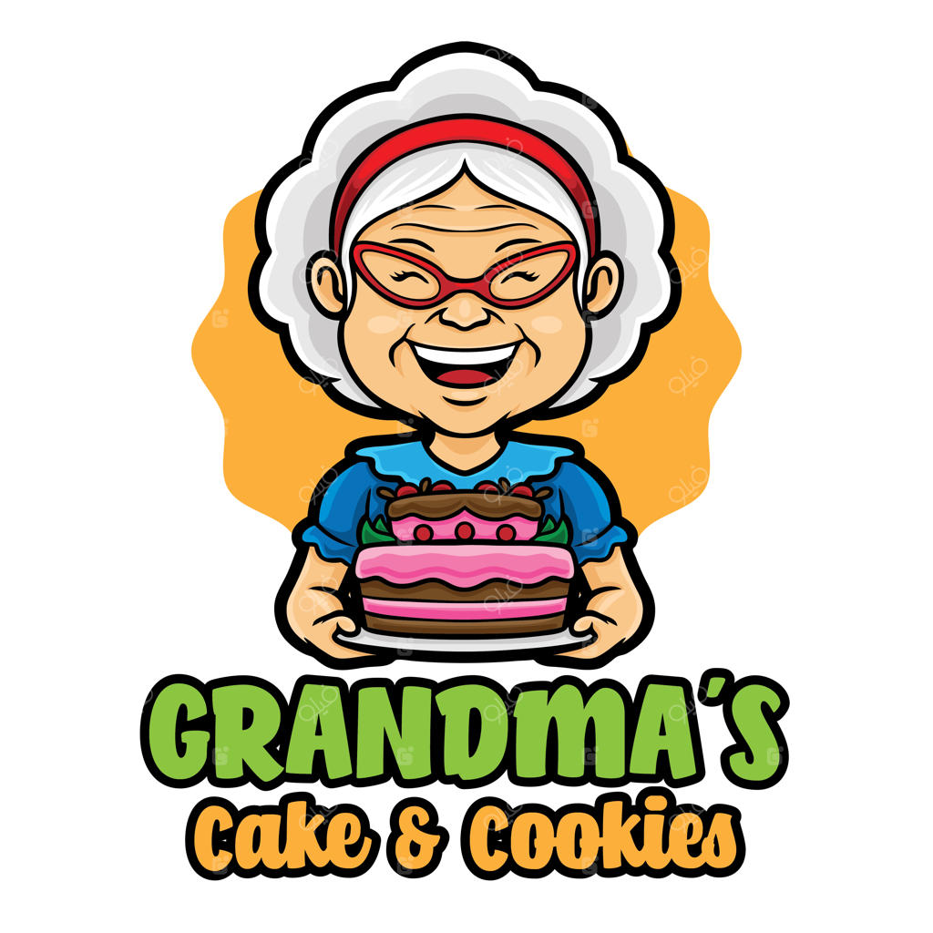 پترن لوگو و نماد کیک مادربزرگ
