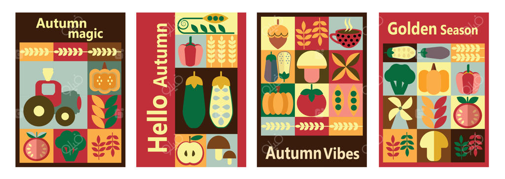 طراحی‌ ها و الهام‌ های پاییزی پرجنب‌و‌جوش در پرو وکتور را کشف کنید