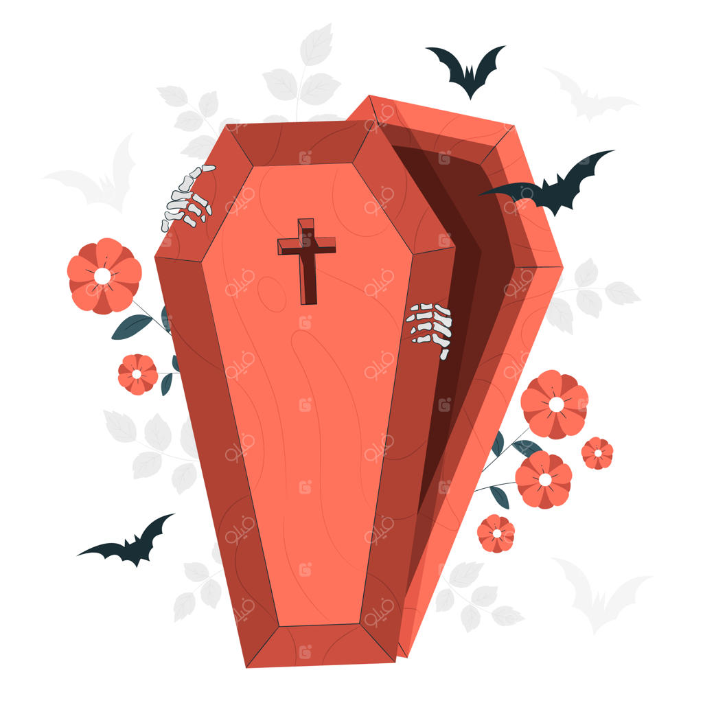 تصویر مفهومی تابوت