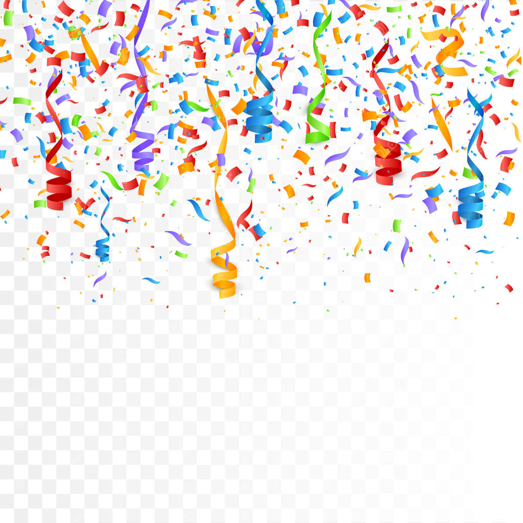 کنفتی رنگی مجزا - تصویر بردار