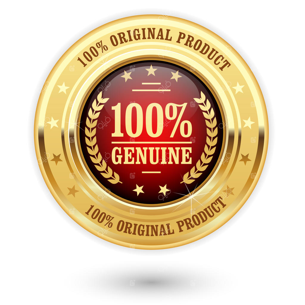 درصد اصالت محصول - نشان طلایی (مدال)