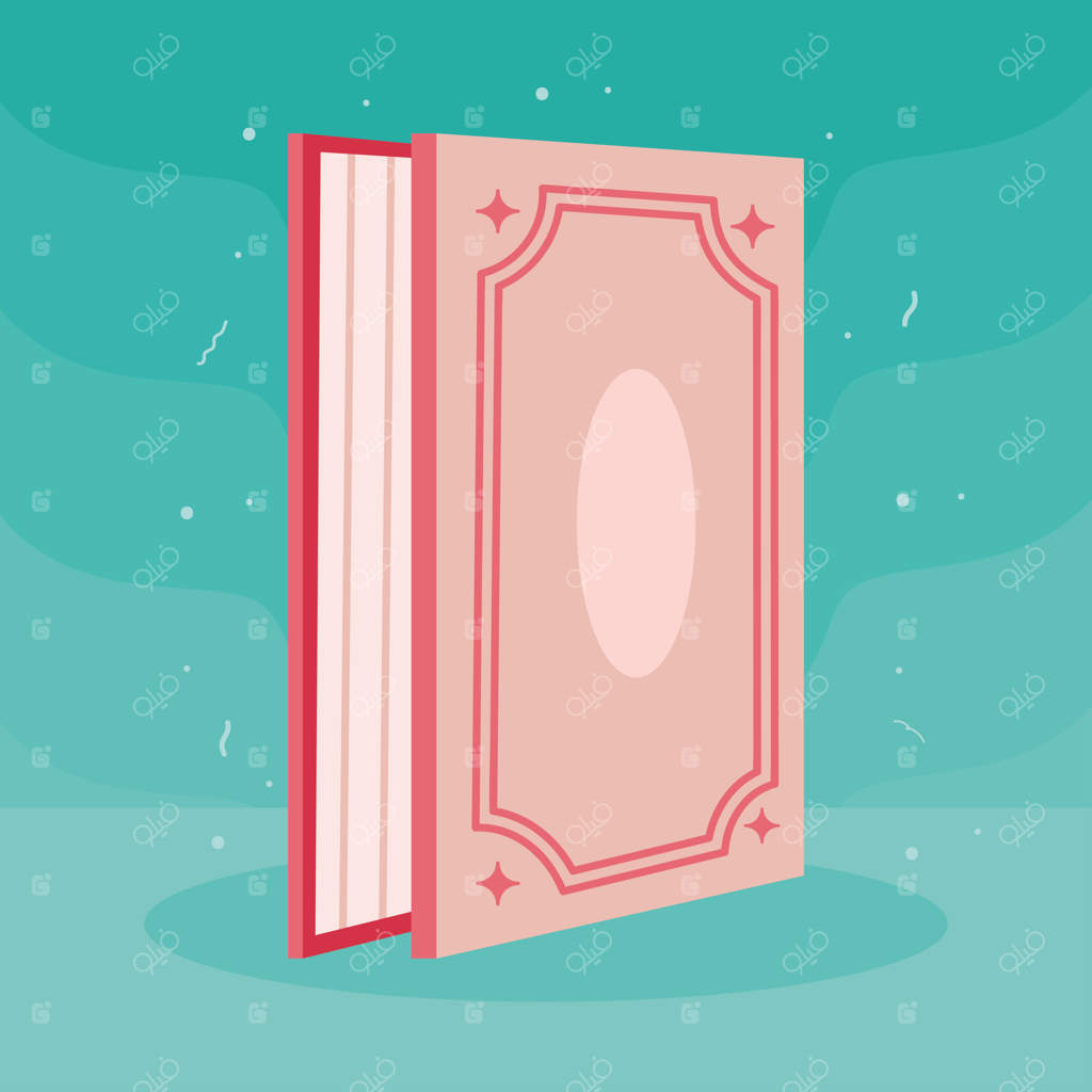 کتابخانه‌ای از کتاب‌های صورتی