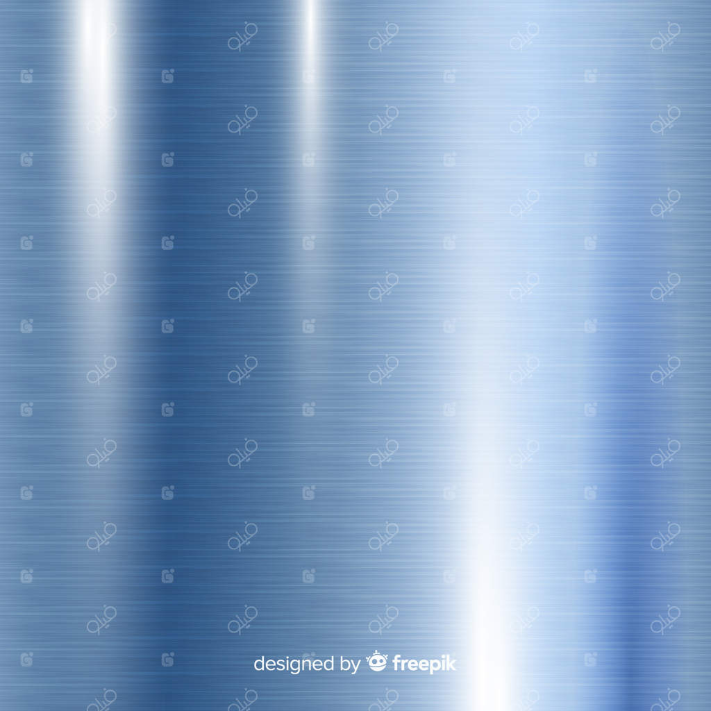 پس‌زمینه بافت فلزی با خطوط عمودی آبی
