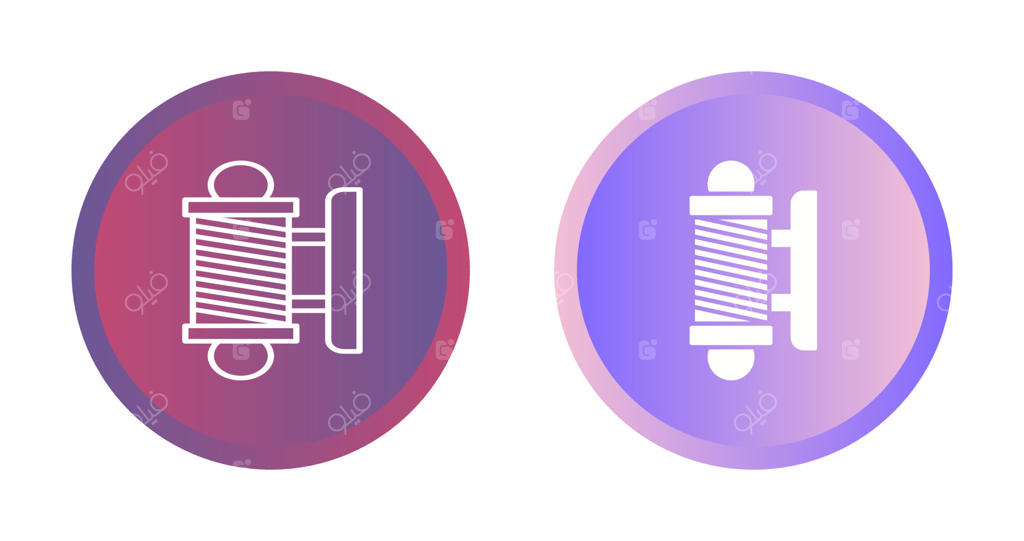 آیکون وکتور مدل آرایشگاه