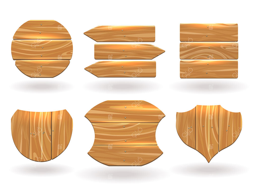 تخته‌های چوبی در اشکال مختلف: سکویی ساخته شده از الوار و میخ‌ها.