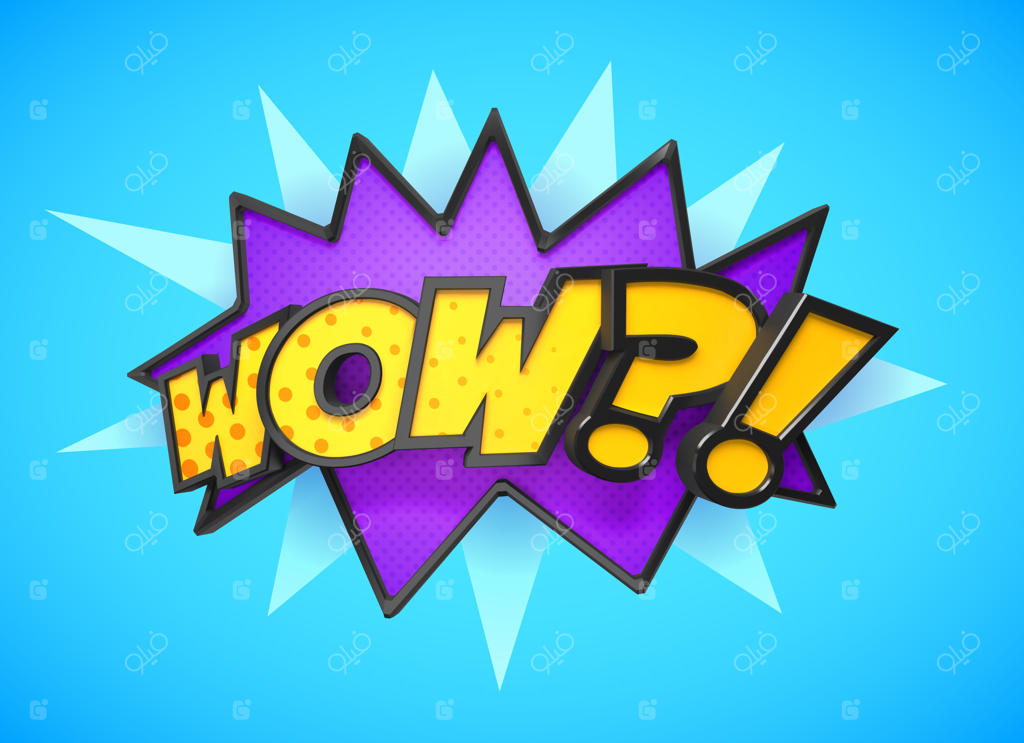 واو - پاپ آرت، کمیک بوک و جلوه کارتونی