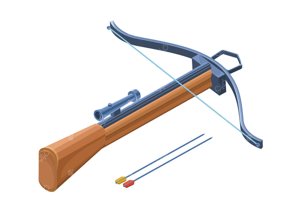 سلاح زوبین سه‌بعدی با کمان‌ها، به صورت مجزا