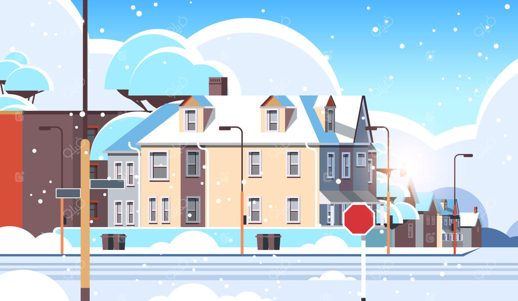 نمای شهری ساختمان‌های خالی بدون حضور مردم در خیابان‌های شهری و املاک مسکونی