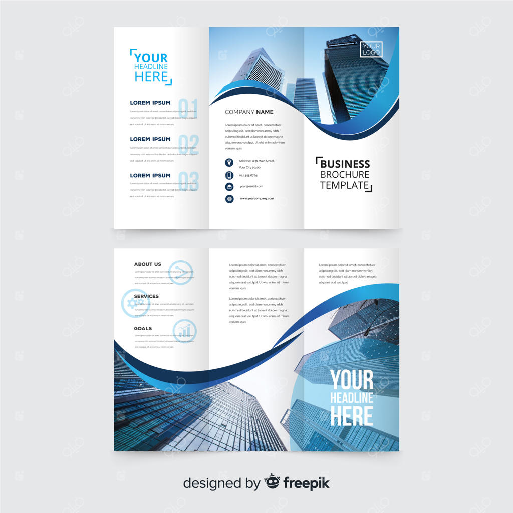 قالب بروشور سه‌لت تجاری