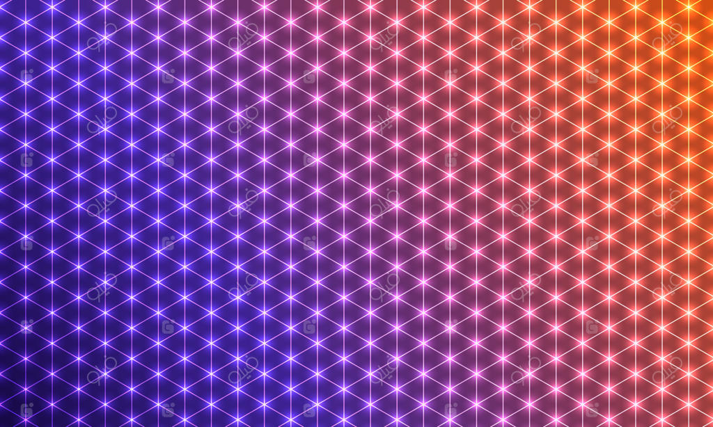 پس‌زمینه انتزاعی هندسی ترکیبی از اشکال چندضلعی است که نقاط اتصال آن می‌درخشند. بر روی پس‌زمینه گرادیانی قرار گرفته است.