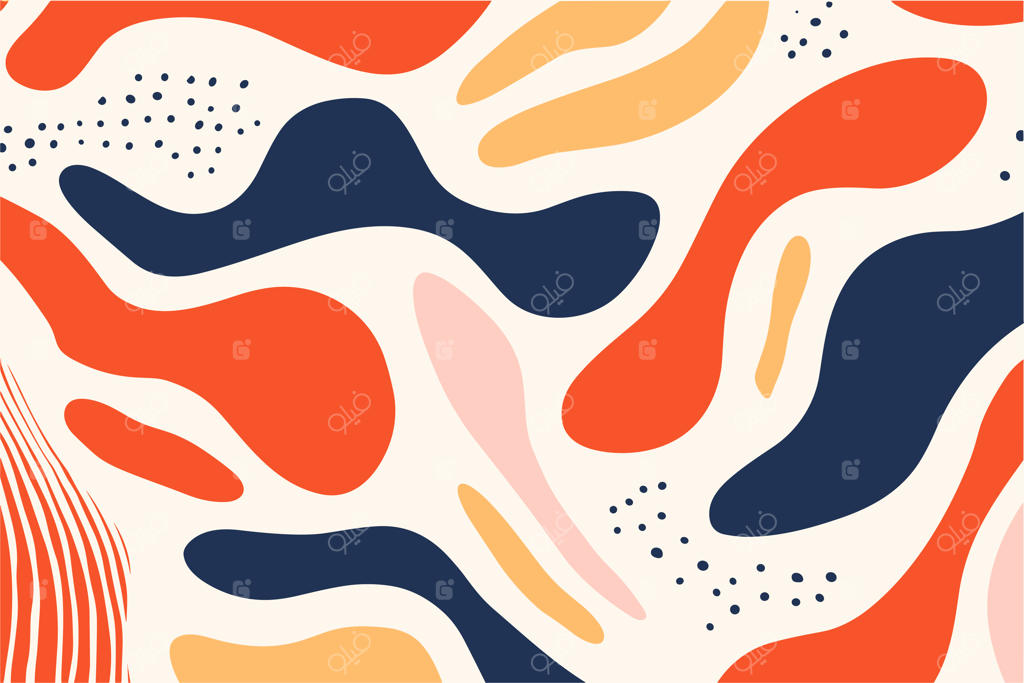 پوستر پس‌زمینه با طرح‌های انتزاعی