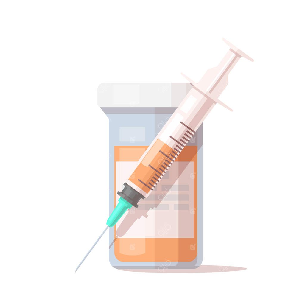 سرنگ و شیشه‌های واکسن: مفهوم واکسیناسیون