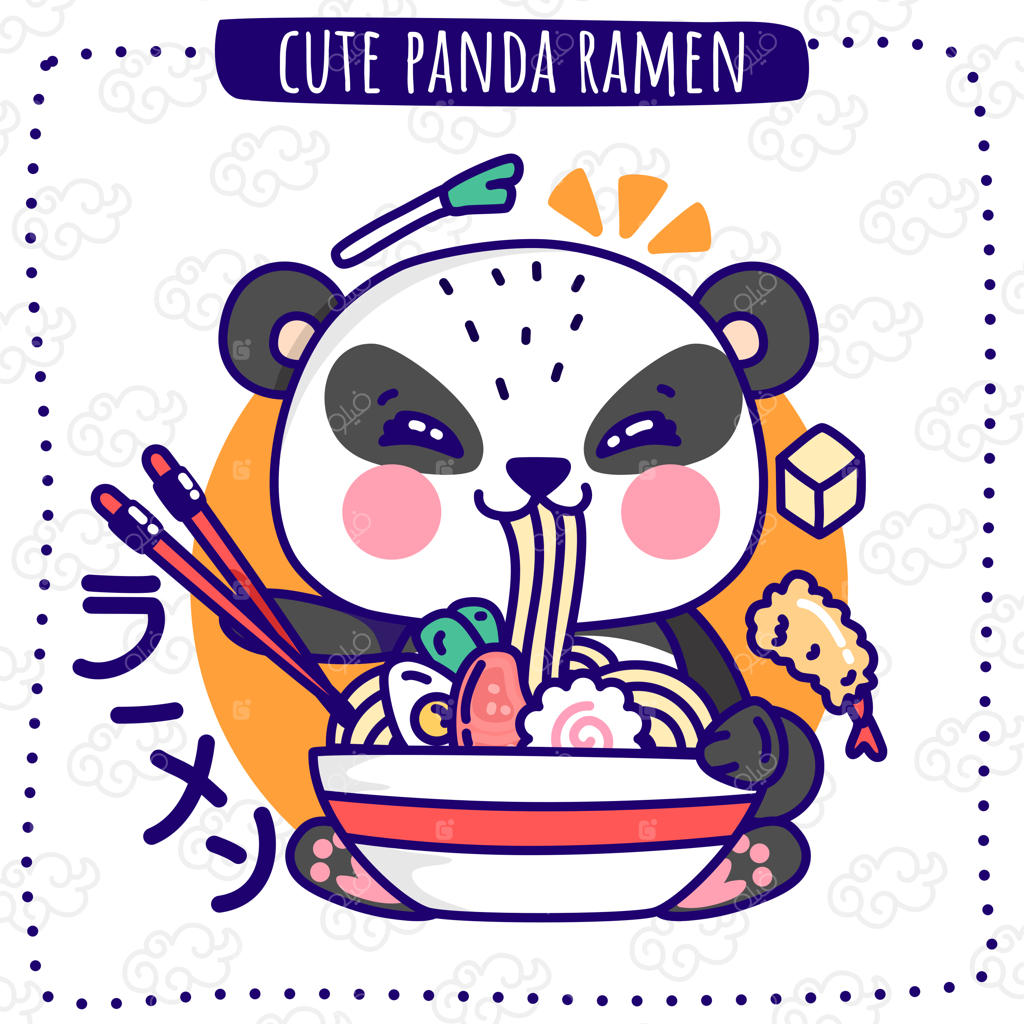 رامن پاندا بامزه