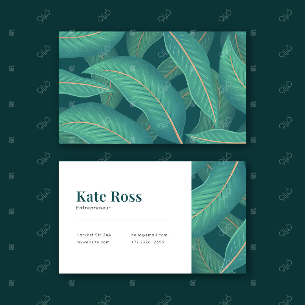 کارت ویزیت شیک و دست‌ساز با طراحی ساده