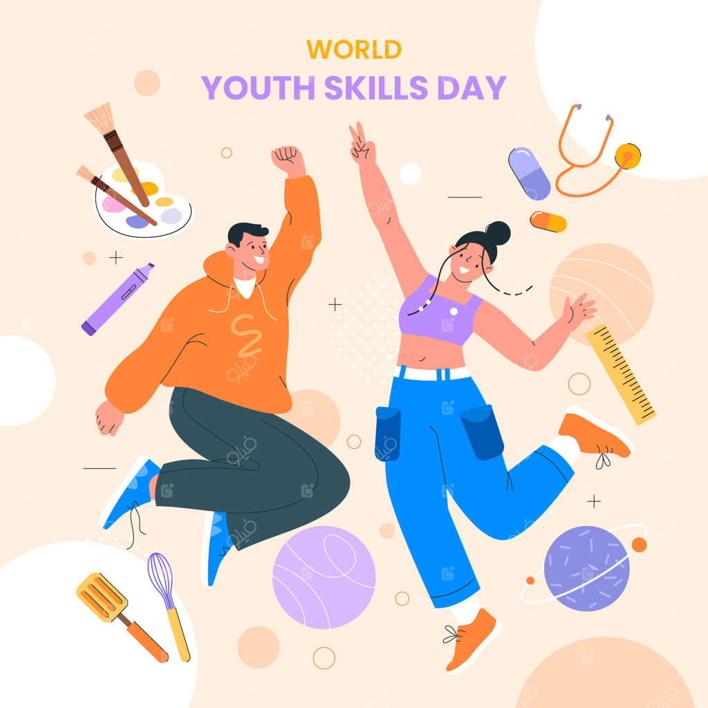 تصویرسازی روز جهانی مهارت‌های جوانان