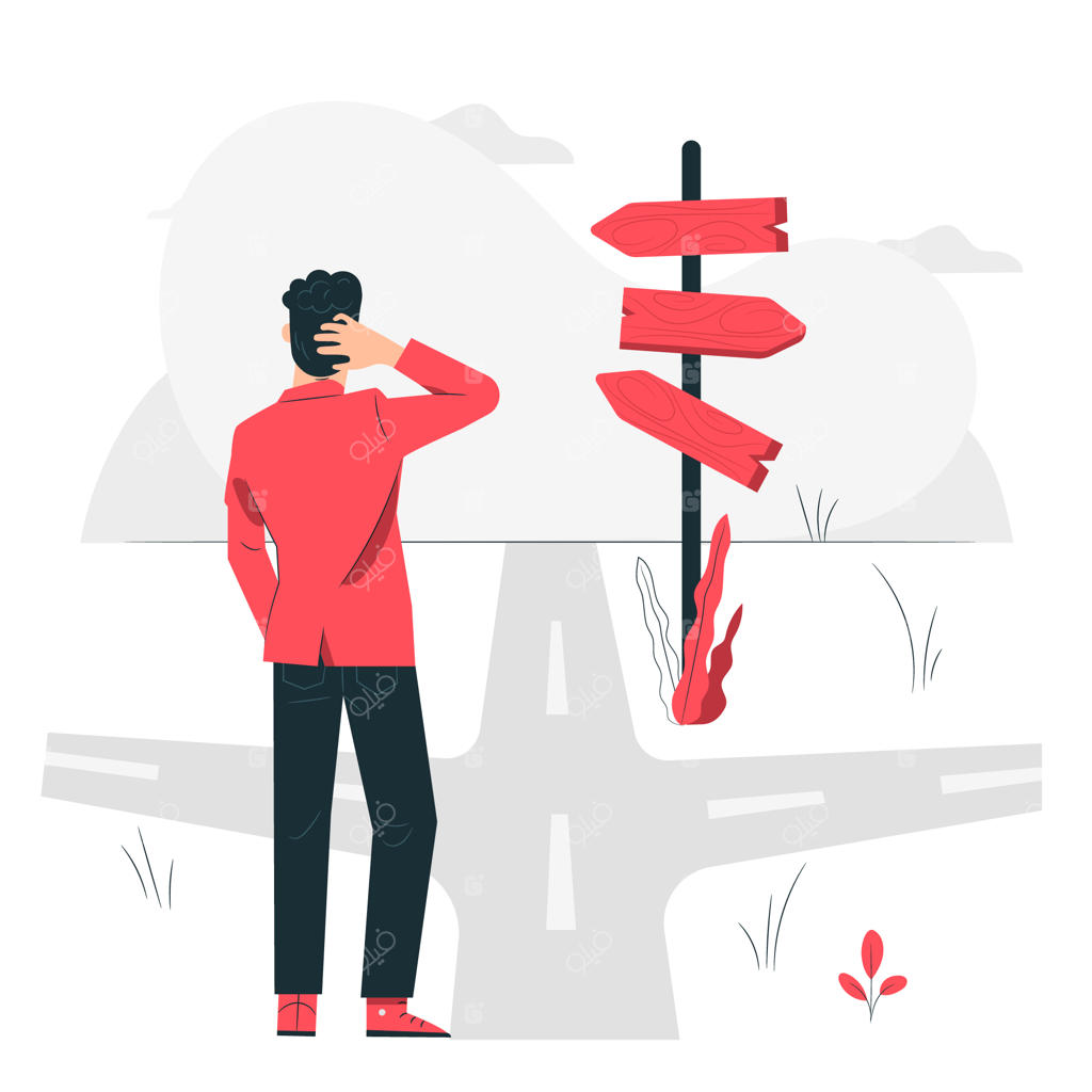 تصویرسازی مفهوم "در مسیر"