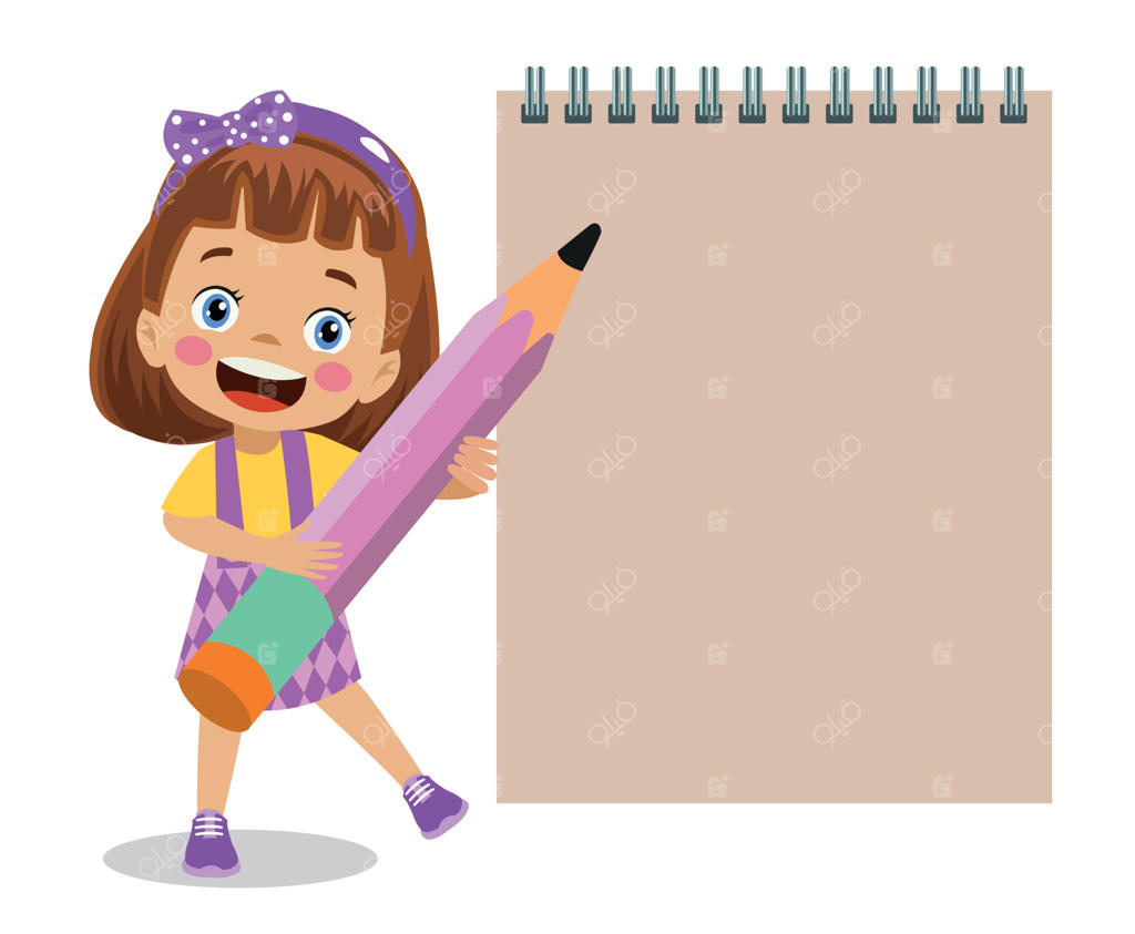 دختری بانمک در حال نگه‌داشتن کاغذ یادداشت