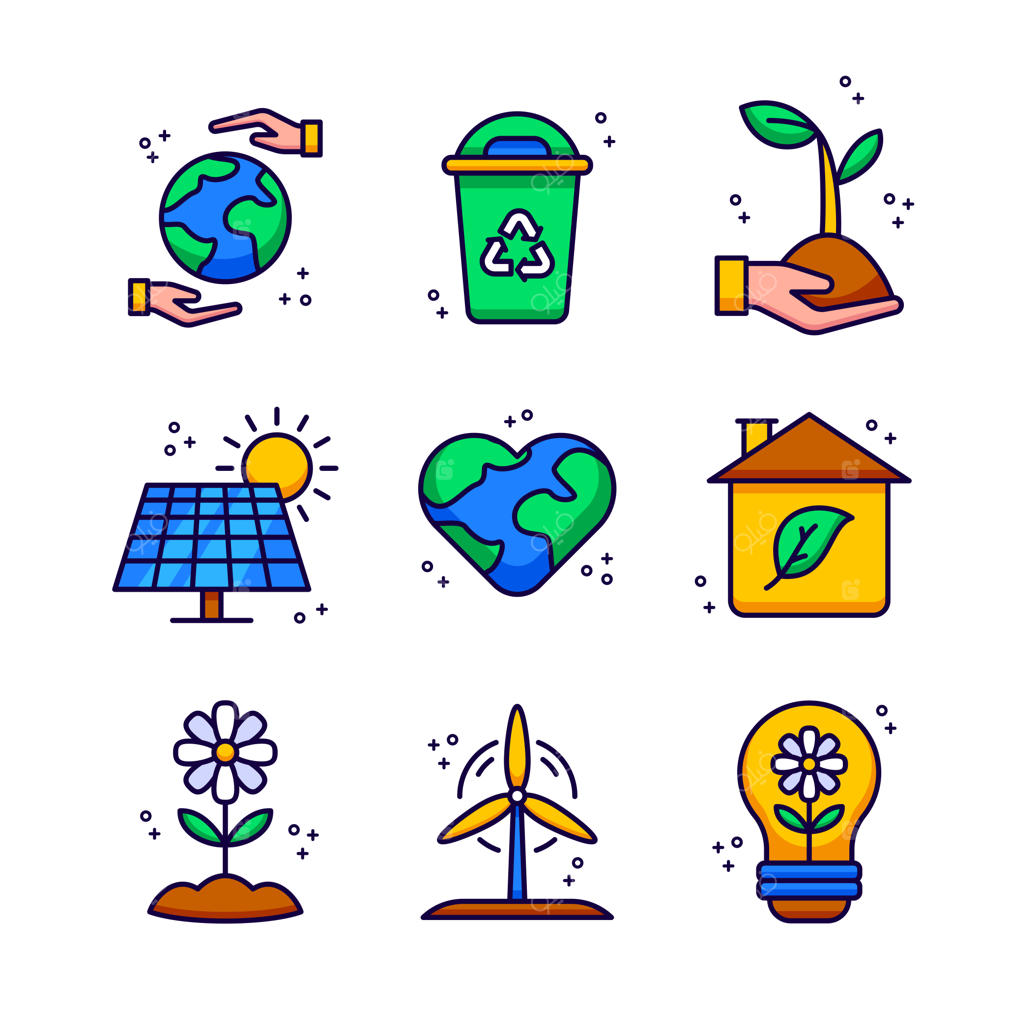 مجموعه آیکون انرژی سبز