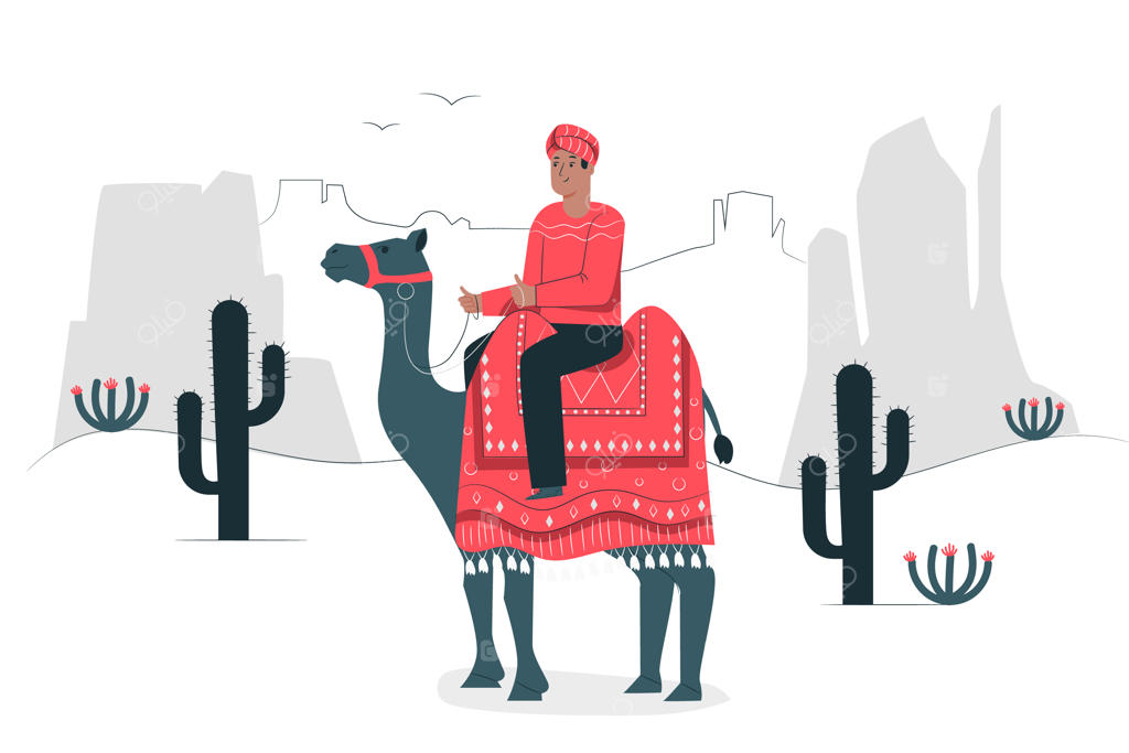 مفهوم تصویر عبور از صحرا