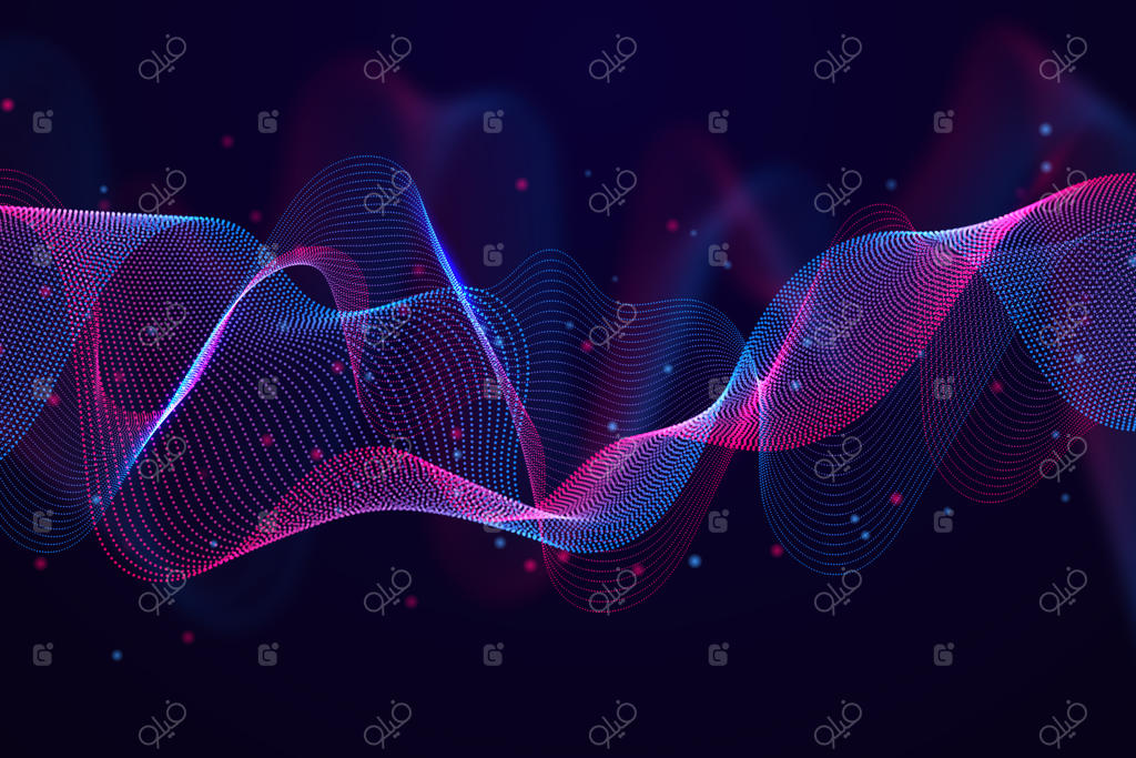 طرح پس‌زمینه موج‌دار