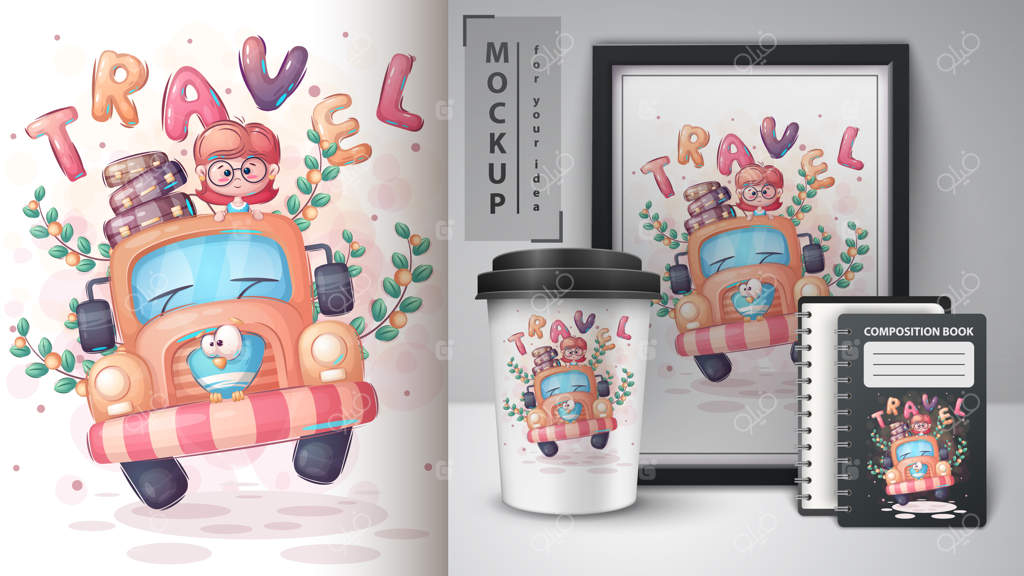 پوستر و محصولات جانبی دختر عاشق سفر