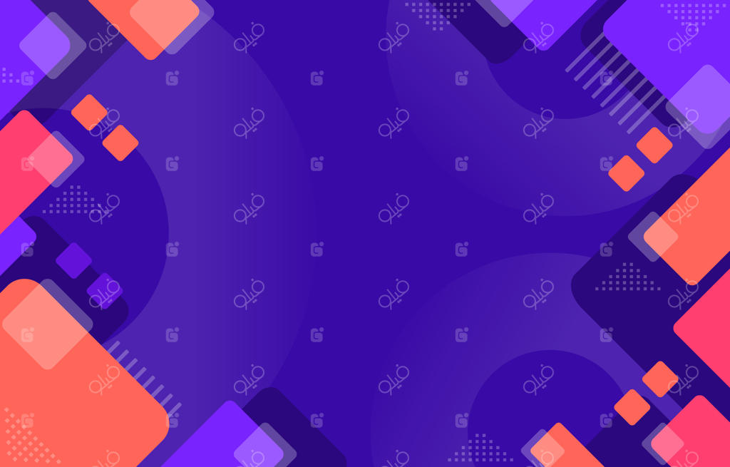 زمینه طراحی مسطح با اشکال هندسی انتزاعی