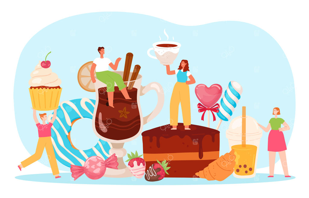 مردم کوچک در دنیای کیک و شیرینی‌پزی