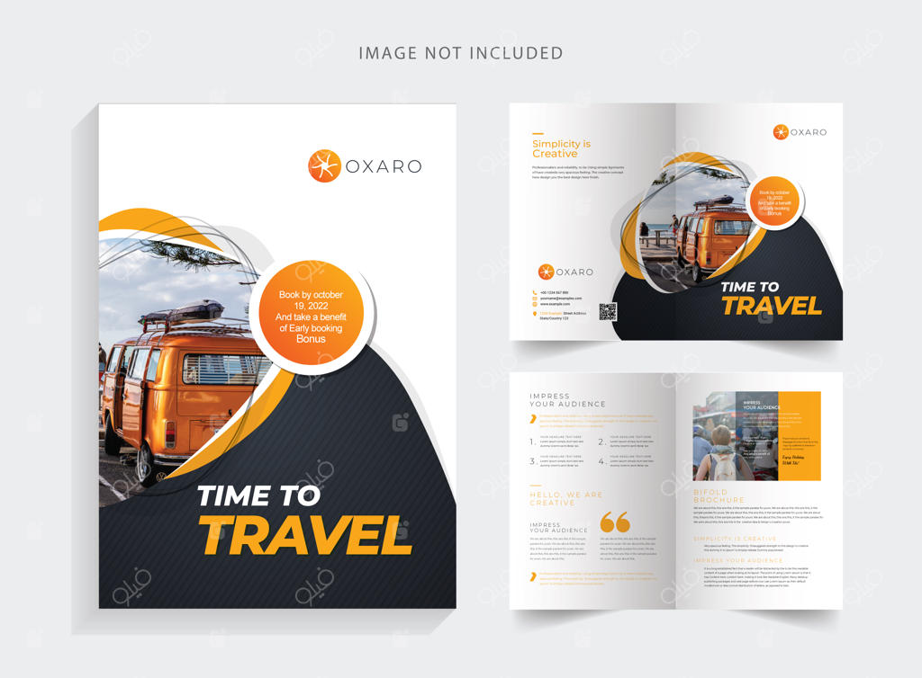 قالب بروشور دو لَت گردشگری