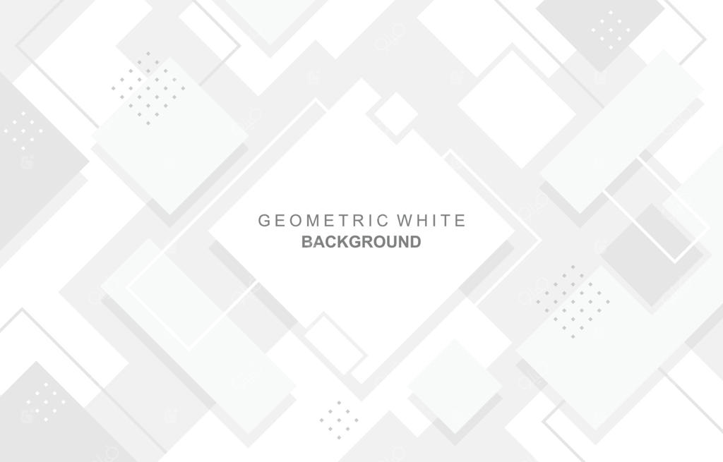 پس‌زمینه سفید هندسی و شیک