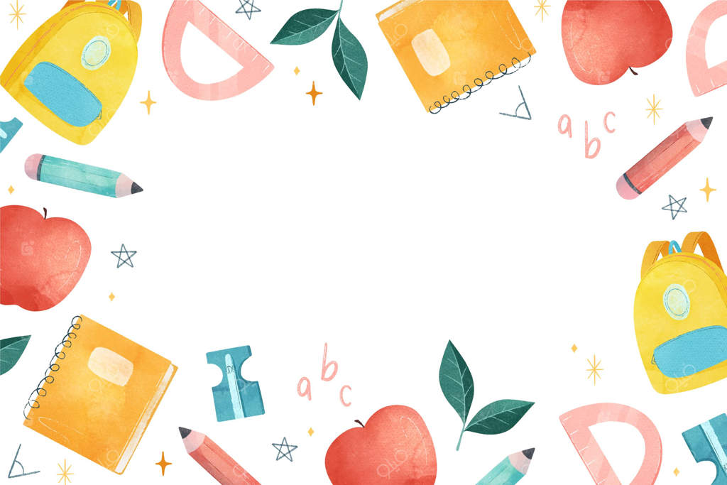 پس‌زمینه بازگشت به مدرسه با آبرنگ