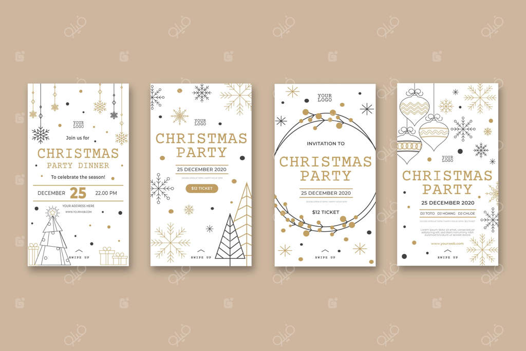 استوری‌های اینستاگرام برای مهمانی کریسمس