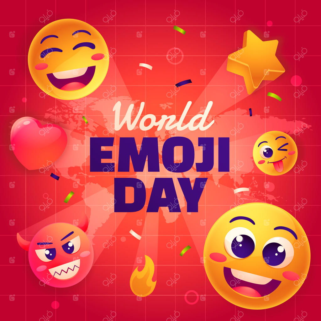 تصویری برای جشن روز جهانی ایموجی