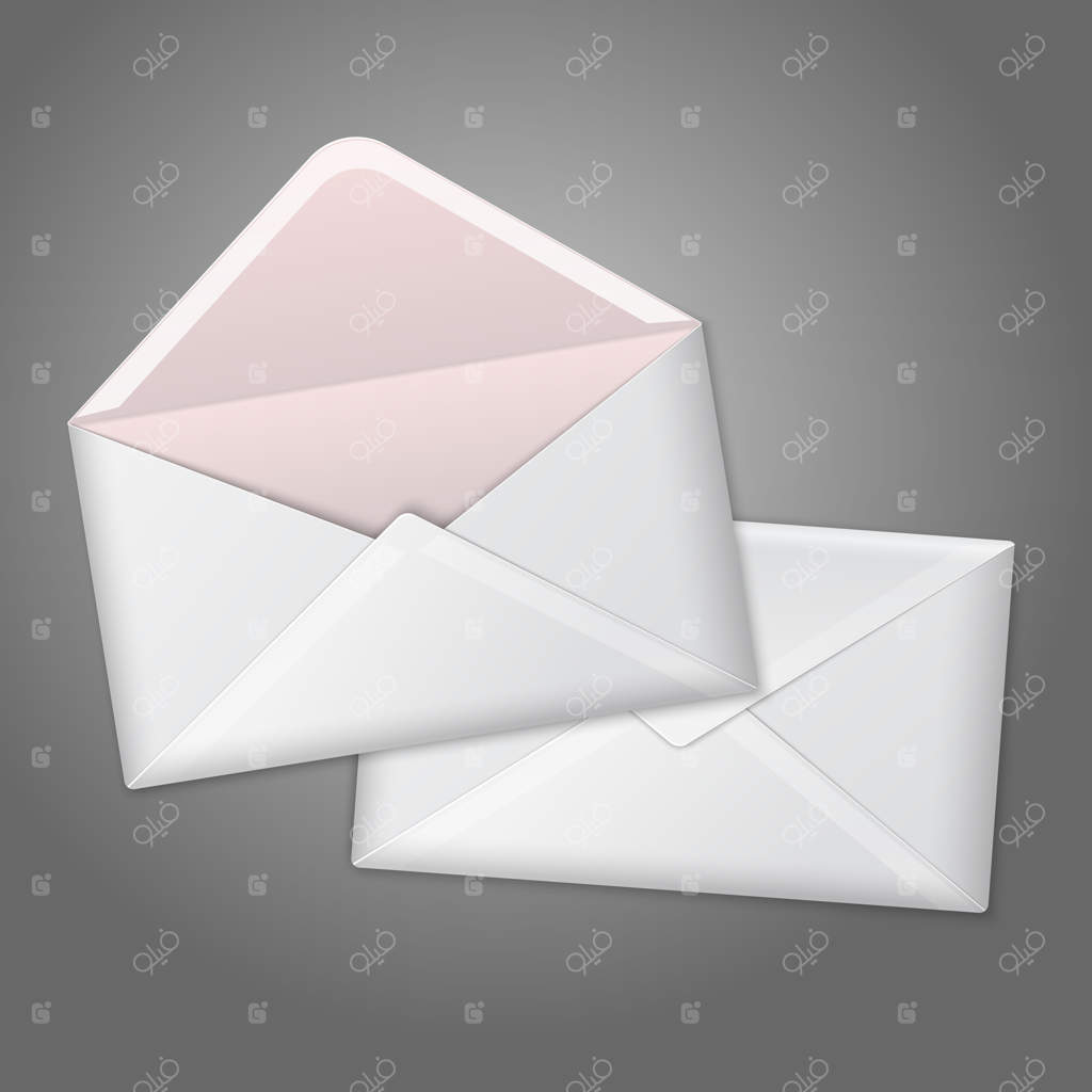 پاکت‌های سفید واقعی، باز و بسته شوید.