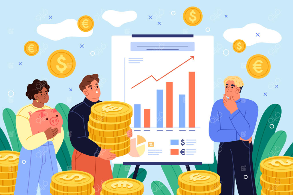 تصویرسازی مدیریت پول کاغذی