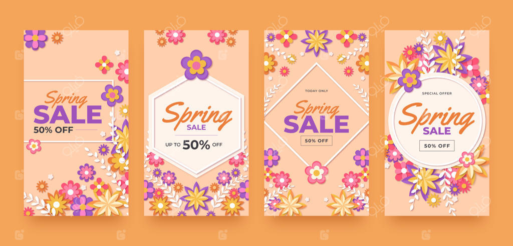 مجموعه استوری‌های اینستاگرام برای جشن بهار