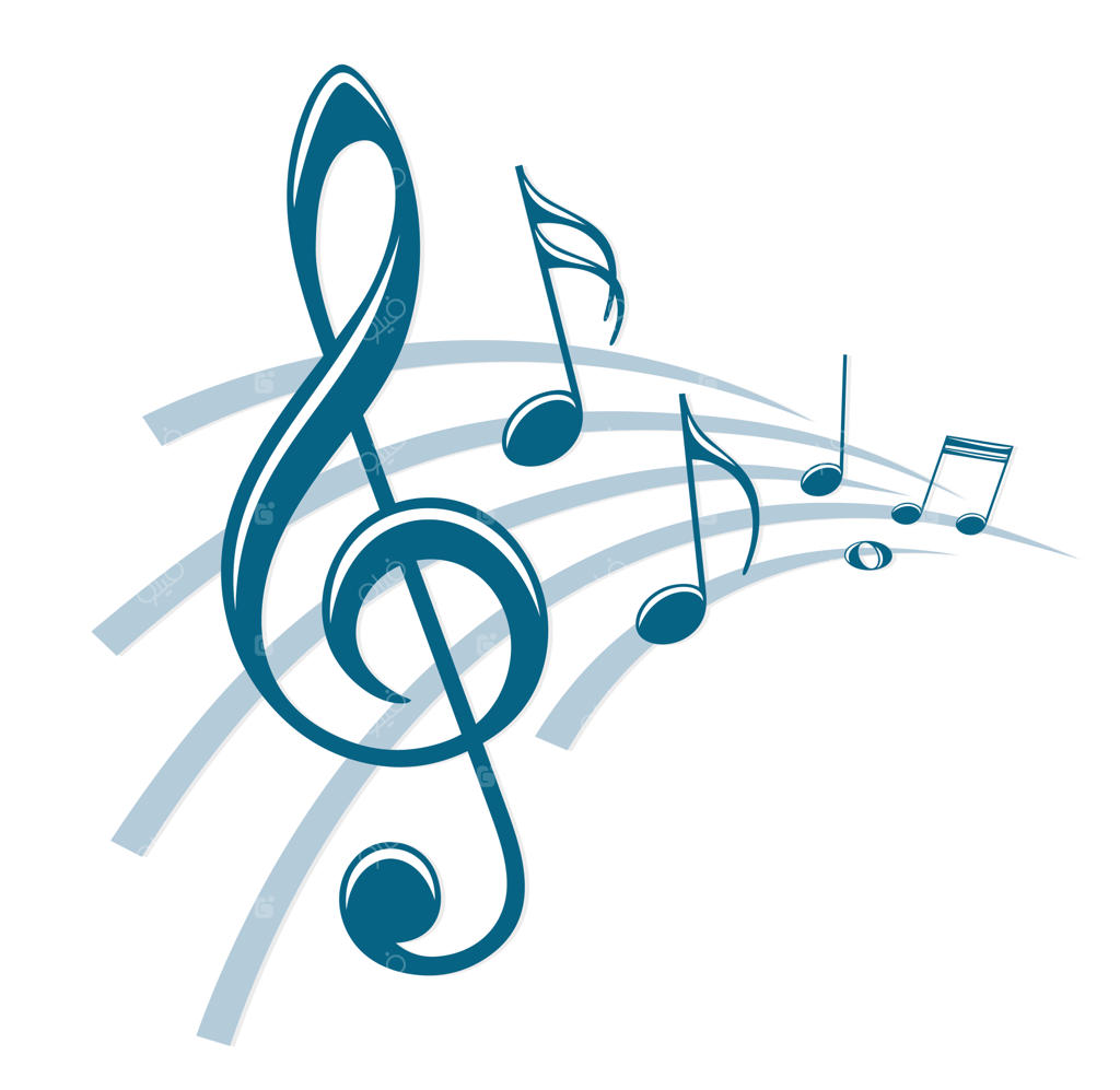 نماد استایلیزه با نت‌های موسیقی