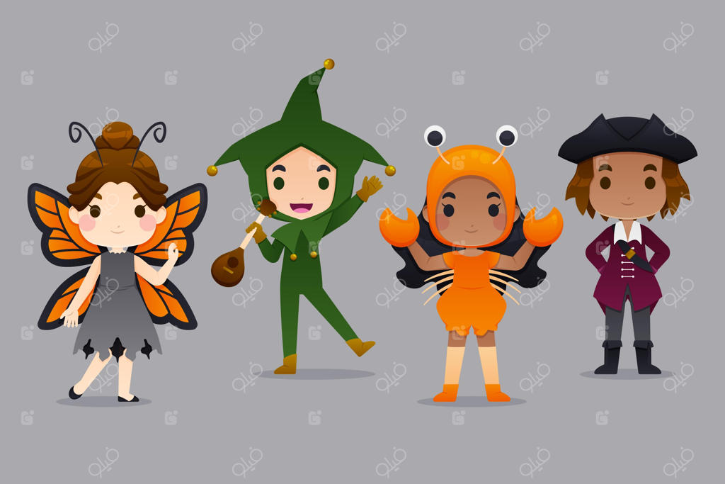 بسته لباس کودکانه برای هالووین