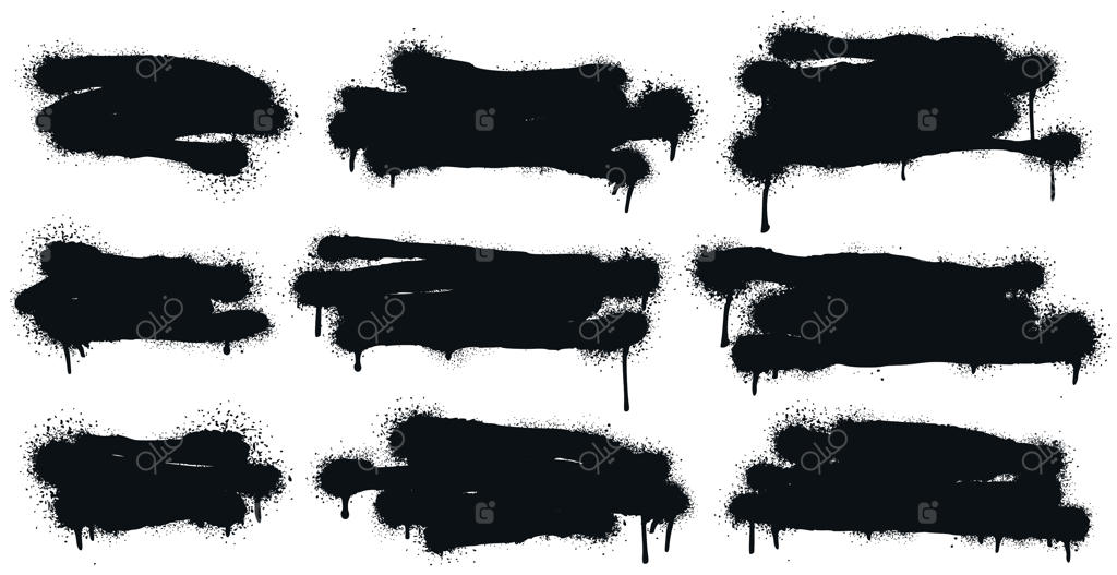 پیش‌زمینه‌های رنگ‌آمیزی با اسپری: مجموعه‌ای از هنر خیابانی و نقاشی‌های انتزاعی بافت‌دار