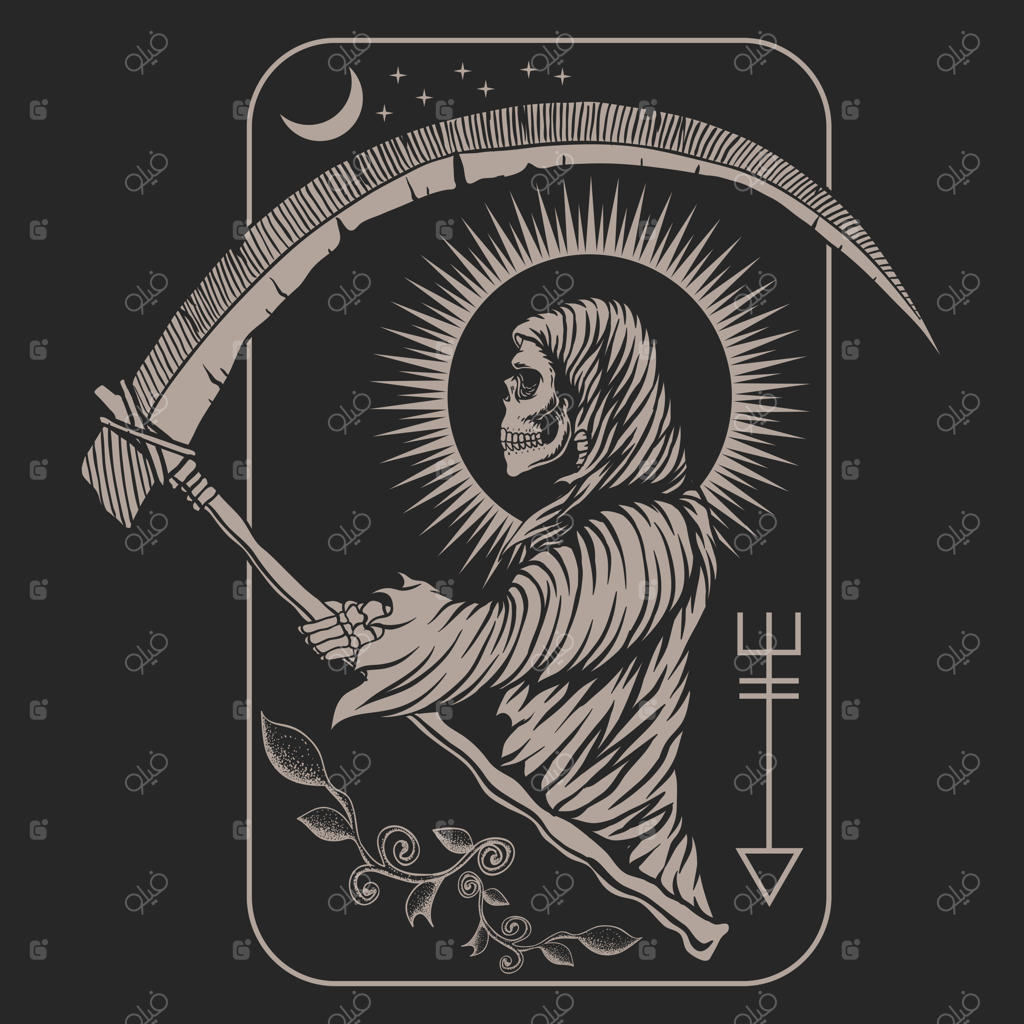 کارت طرح خطی داس کلاسیک