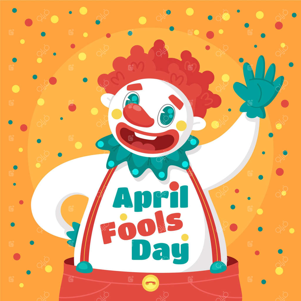 تصویرسازی روز دروغ آوریل به سبک ارگانیک