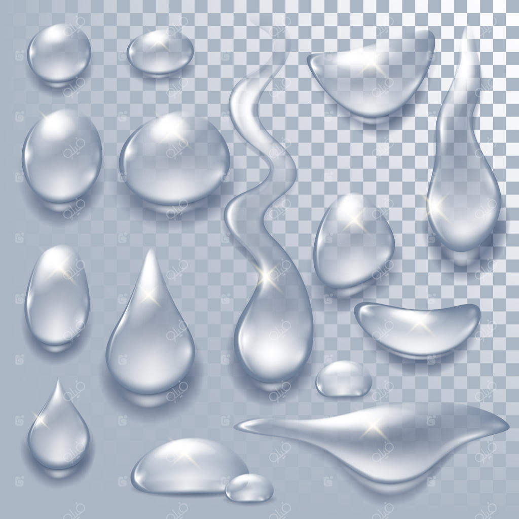 قطرات آب یا اشک به‌صورت واقعی طراحی شدند