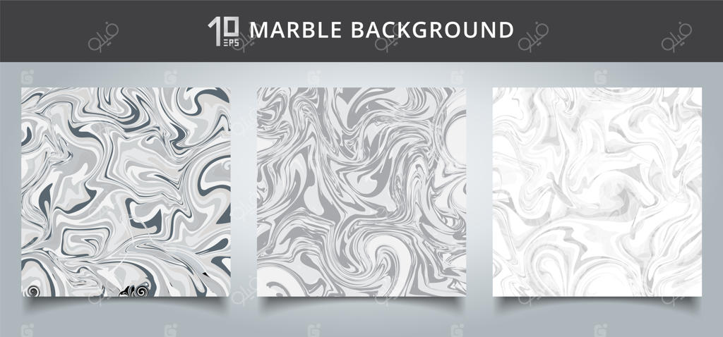 مجموعه جلد قالب بافت مرمر سفید و خاکستری.