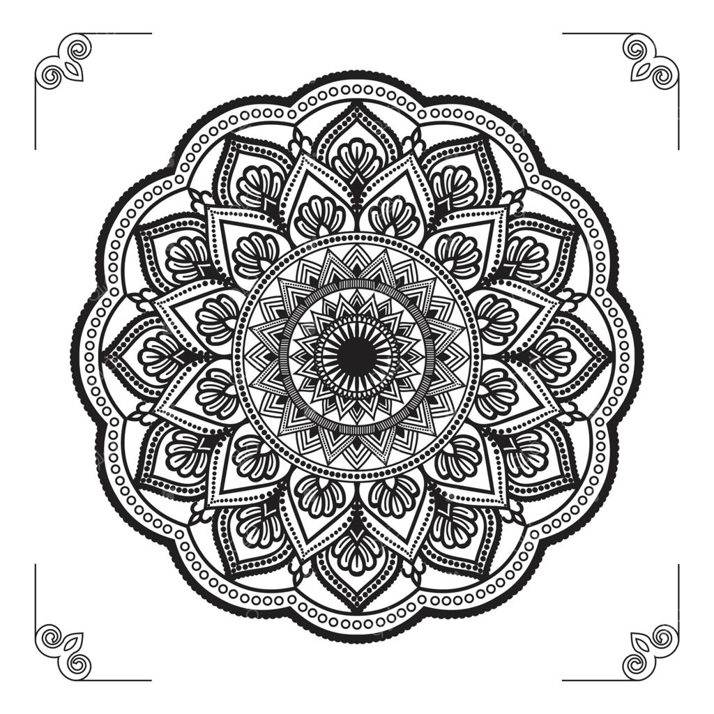 طراحی پس‌زمینه یا الگوی مدرن و انتزاعی ماندالا با الگوی لوکس و حرفه‌ای