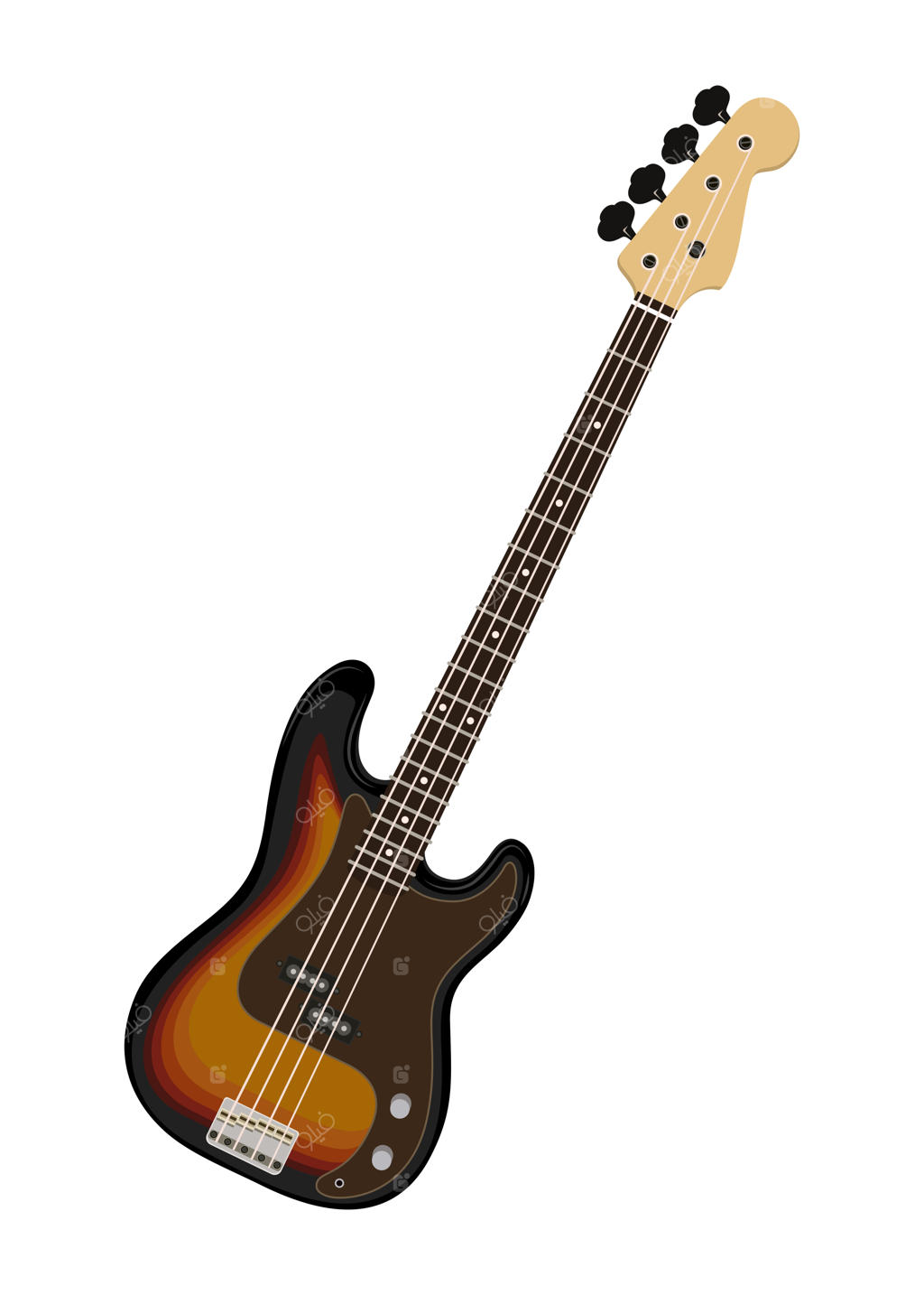 گیتار بیس آکوستیک، ساز زه‌ای چوبی و صدای موسیقی راک و کلاسیک در کنسرت